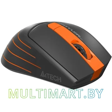 Мышь A4Tech Fstyler FG30 (серый/оранжевый) картинка 3